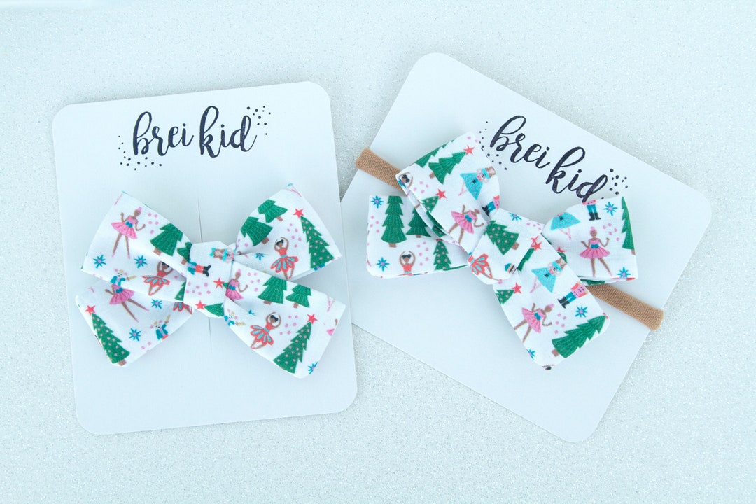Nutcracker Ballet Hair Bow Nutcracker Christmas Bow Nylon Etsy