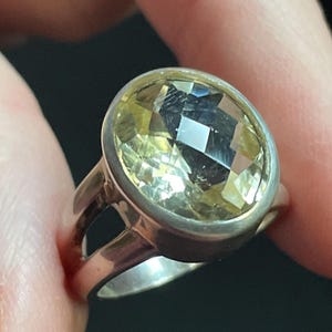 Oregon Sunstone Ring - US Size 6.5 - Genuine Sunstone and Solid Sterling Silver - Champagne Color Celebration Stone - Special Gift!
