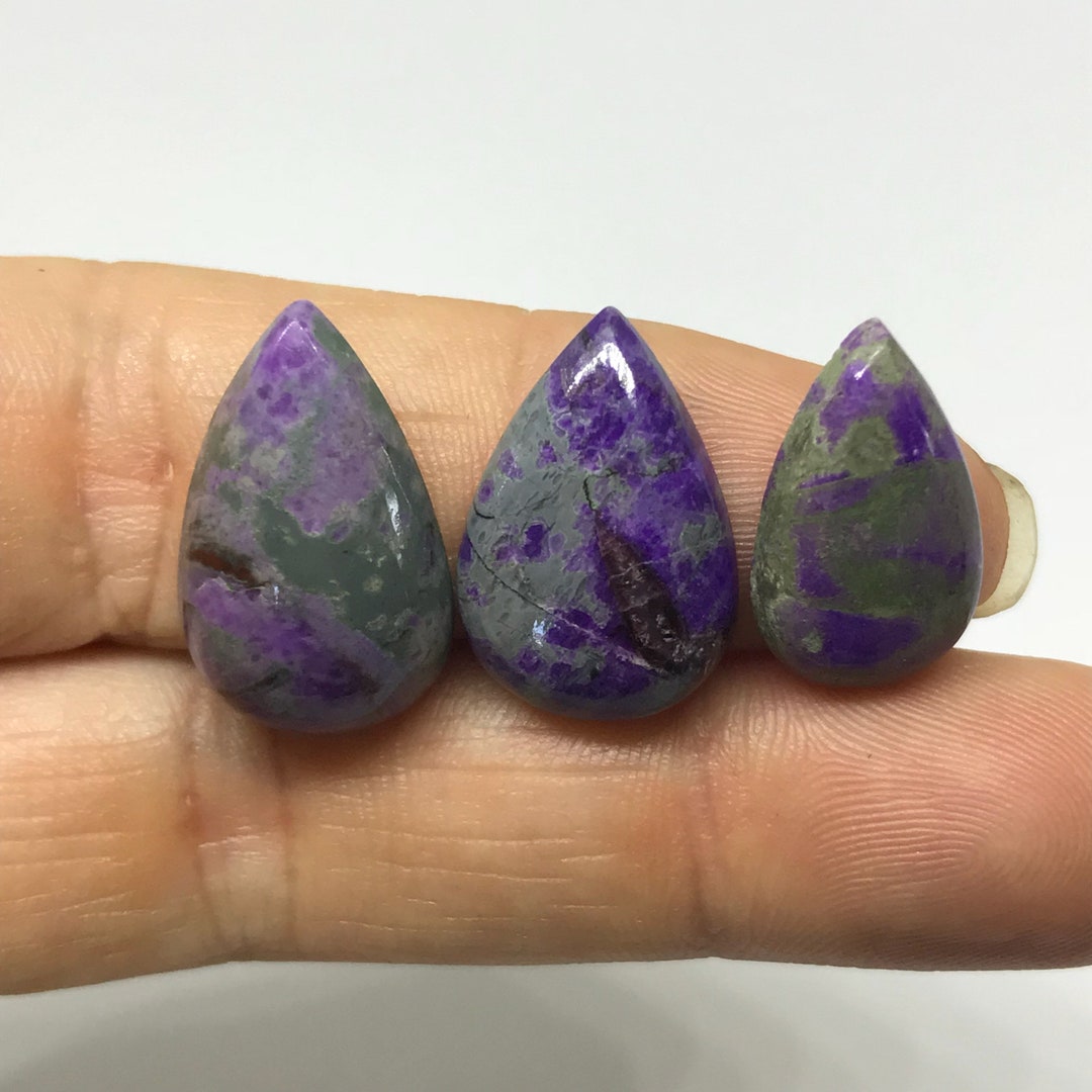 Butw Véritable Africain Sugilite Ovale Cabochon Lapidaire Bijoux Pierre