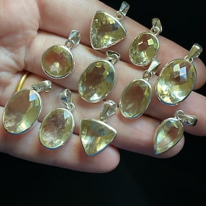 Faceted Oregon Sunstone Pendant - Champagne Color for Celebrations! - Genuine Oregon Sunstone in Sterling Silver - Sparkling Oregon Gift