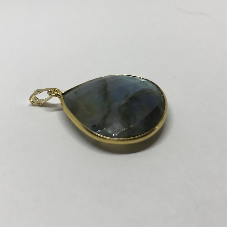 Labradorite Pendant \u2013 Sterling Silver \u2013 Labradorite Jewelry \u2013 Blue Stone Pendant \u2013 Birthstone Jewelry \u2013 Moldavite