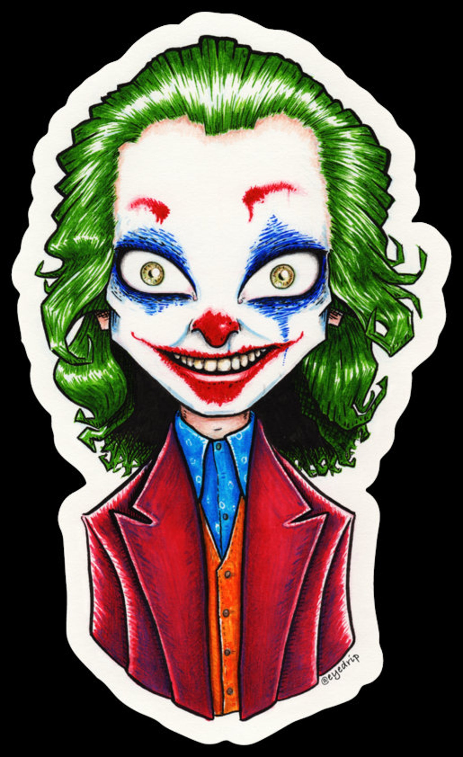 Sencillo Joker Stickers Etsy España