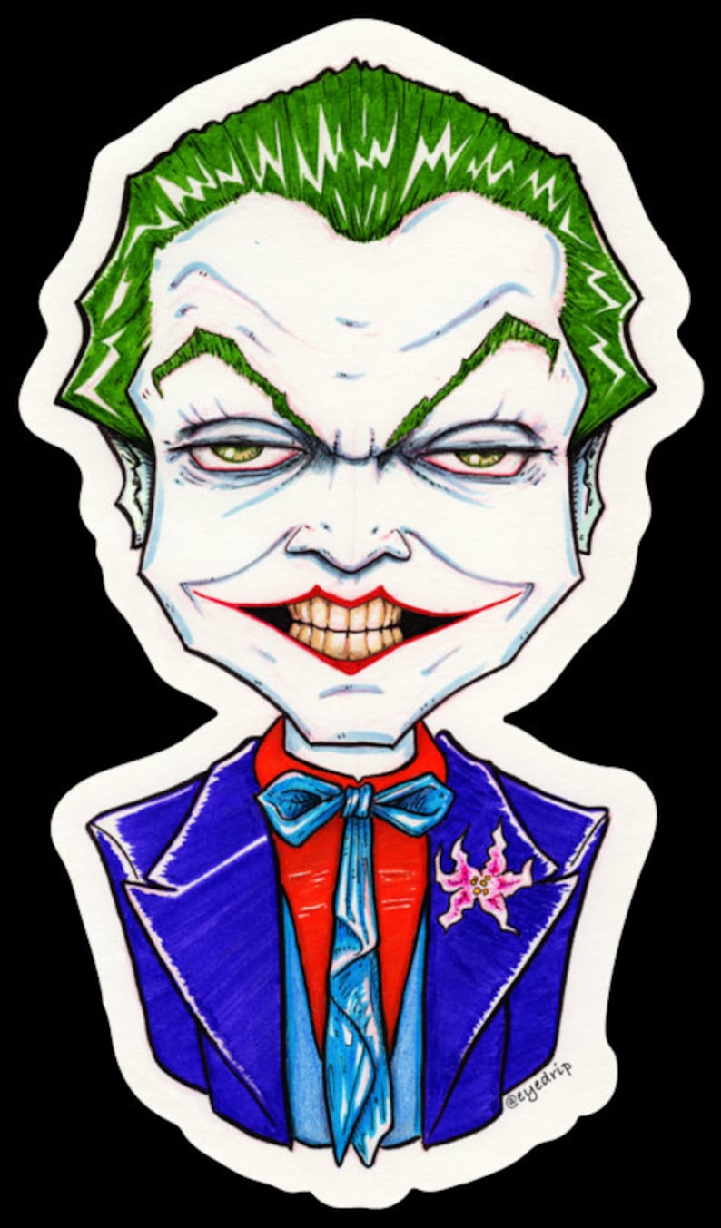 Jokers Squad 4pack Stickers Etsy