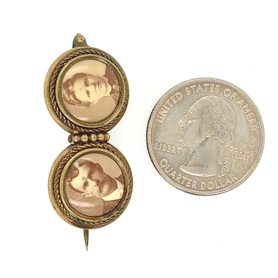 Victorian Picture Mourning Brooch - image 5