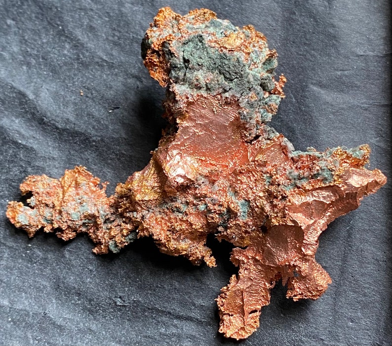 Sharp Native Copper Specimen w Colorful Matrix found in Keweenaw Michigan