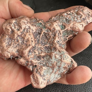5 Inch Native Copper Nugget w White Quartz Matrix - Keweenaw, Michigan, USA