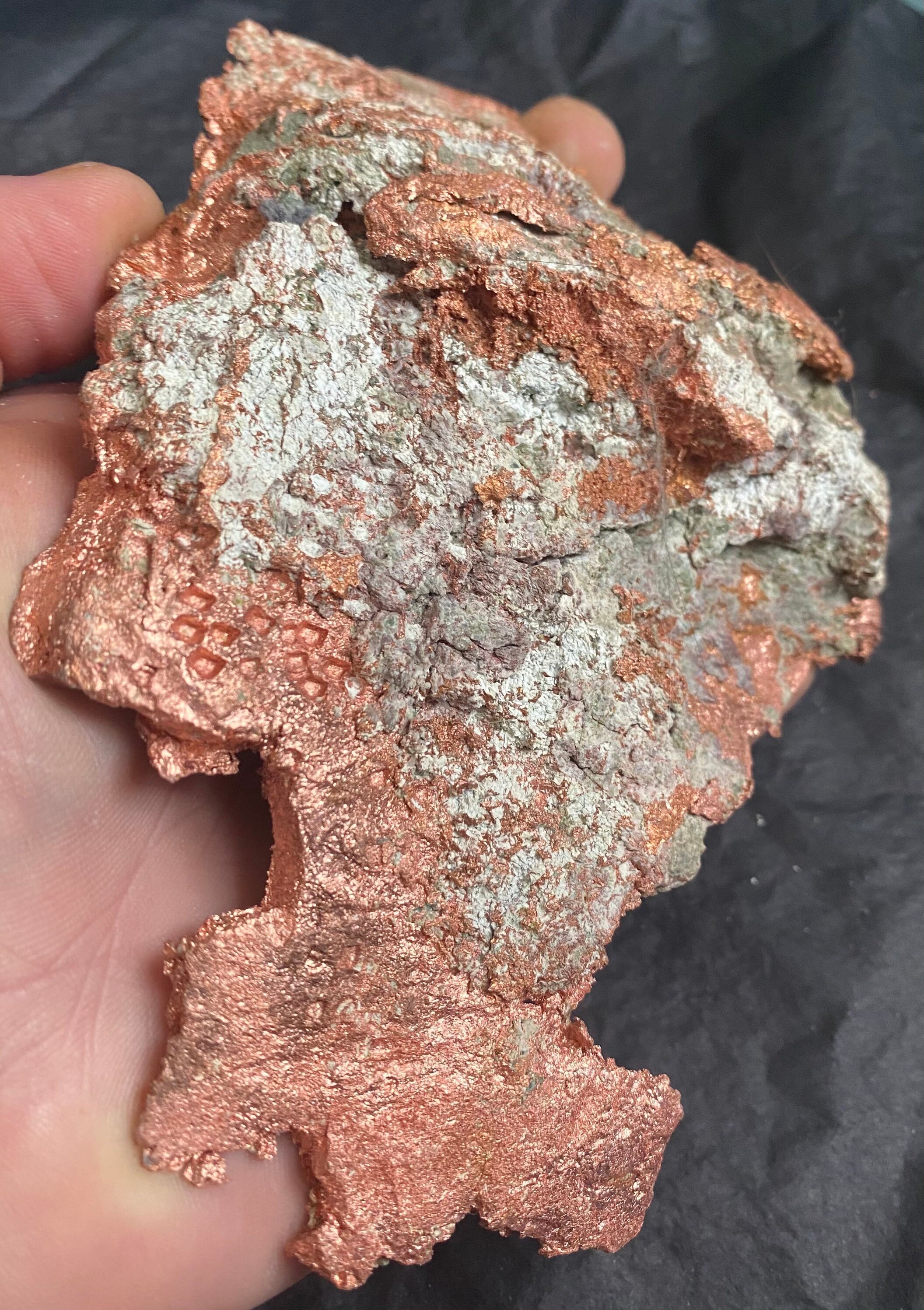 Native Copper Large 15cm Huge Solid Native Copper Natural Specimen W Matrix Keweenaw ...