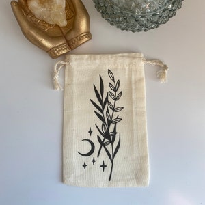 Herb Bag |Tarot Bag| Oracle Bag| Canvas Bag| Herb Bag| Runes Bag| Pendulum| Amulet | Wicca Bag | Altar Travel | Spell Bag | Muslin Bag