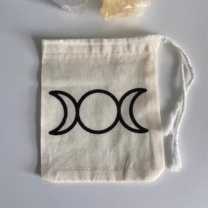 Small Bag | Crystal Bag  | Runes | Canvas Bag | Herb Bag| Runes Bag| Pendulum| Amulet| Wicca Bag | Altar Travel | Spell Bag | Muslin Bag