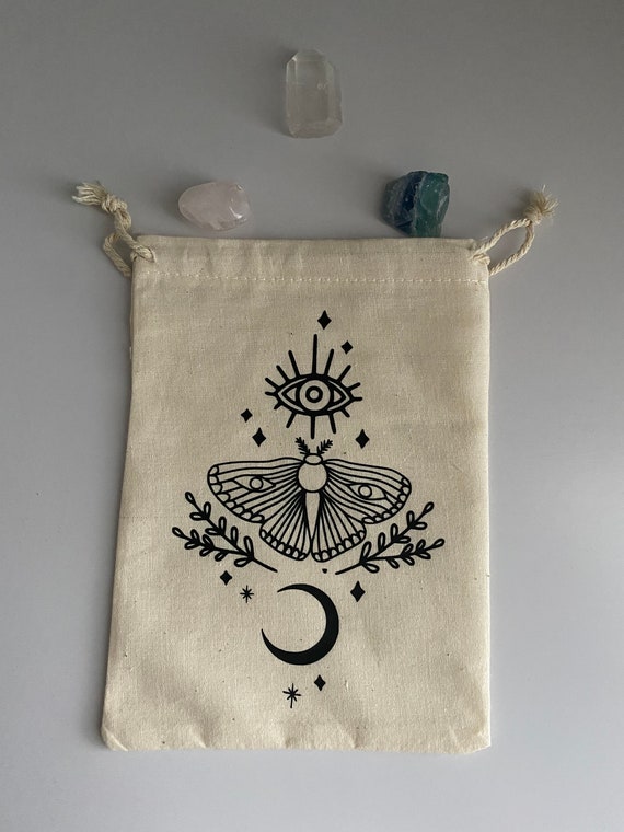Tarot Bag | Crystal Bag |Canvas Bag | Herb Bag| Runes Bag| Pendulum| Amulet| Wicca Bag | Altar Travel | Spell Bag |Mystic Bag | Oracle Bag