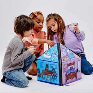 Felt Sensory Toy House: Interactive Language Learning for Toddlers