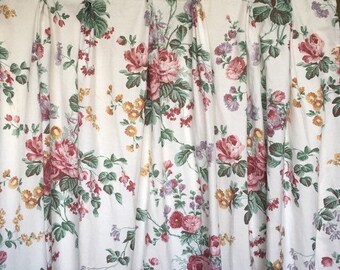 Cabbage Rose Drapes Etsy