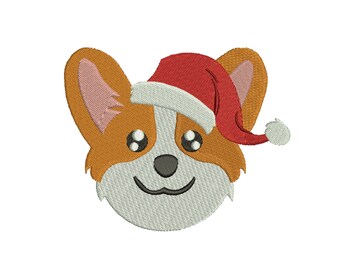 8 SIZES Corgi Christmas Embroidery Designs Machine Embroidery Designs PES Embroidery Pattern - Instant Download