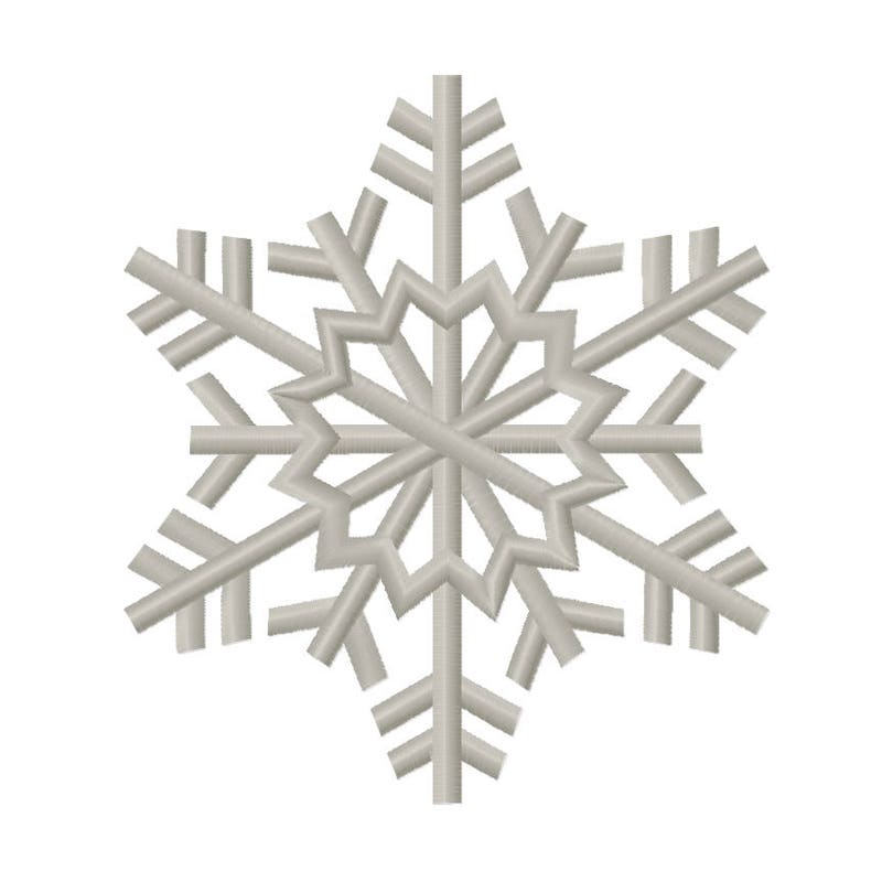Snowflake Embroidery Etsy