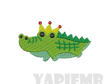 4 SIZES Mini crocodile Embroidery Designs Machine Embroidery Designs PES Embroidery Pattern - Instant Download
