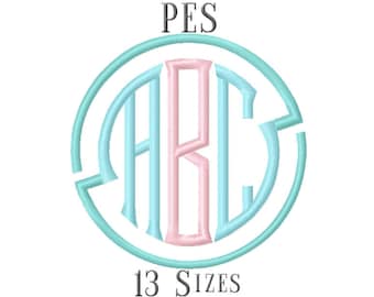 13 rozmiar PES czcionki Seal Monogram haft czcionki hafty wzory haft alfabetów litery Monogram czcionki-Instant Download