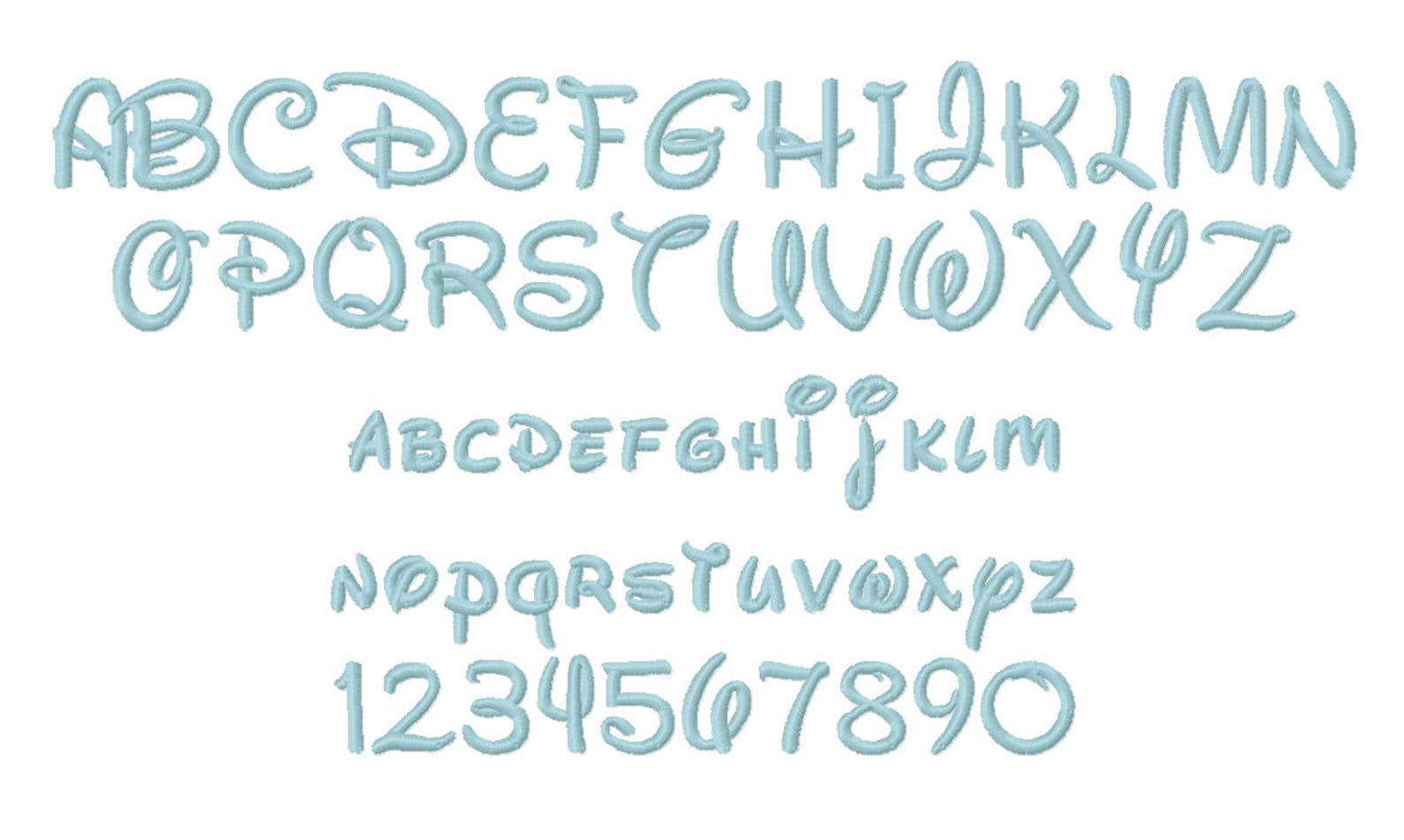 13 SIZE BX Fonts Disney Embroidery Fonts Embroidery Designs Etsy