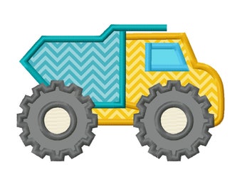 11 SIZES Dump Truck Applique Embroidery Designs Machine Embroidery Designs PES Embroidery Pattern - Instant Download