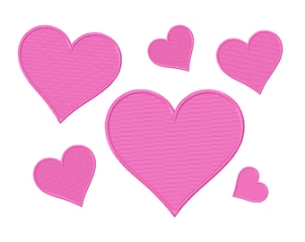 16 SIZES Heart Embroidery Designs Machine Embroidery Designs PES Embroidery Pattern - Instant Download