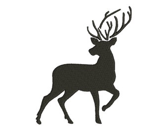 7 SIZES Deer Silhouette Embroidery Designs Machine Embroidery Designs PES Embroidery Pattern - Instant Download
