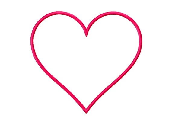 16 SIZES Heart Applique Embroidery Designs Machine Embroidery Designs PES Embroidery Pattern - Instant Download