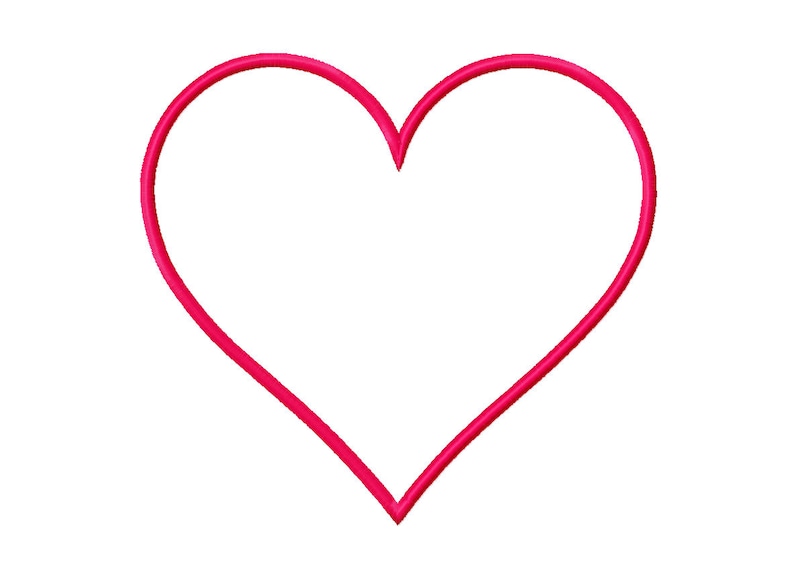 May include: A pink heart shape outline.