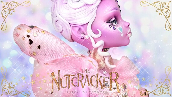 Doll Figurine Repaint The Nutcracker SUGAR PLUM FAIRY | Christmas Ballet | Monster High Ooak Repaint