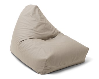 Sitzsack CANENYA- TAUPE Sitzkissen für Kinder und Teenager 110cm oder 140cm lang Bodenkissen für jeden Raum chic und stylisch