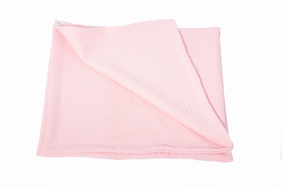 pale pink baby blanket