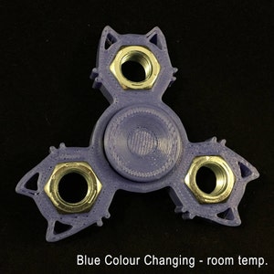 Cat Themed Fidget Spinner Toy Colour Changes For Smaller Hands Great for Kids of ALL Ages EDC Toy Hand Spinner image 3