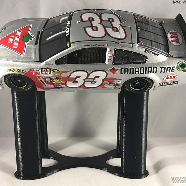Angled Riser Stands for Car/Truck Models and Diecasts - 1:24 scale - Show Off Your Man Cave Collection of Nascar, Muscle Cars, Vintage Cars