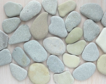 7 Baltic Sea Stones, Large Flat Beach Stones, Art Supplies