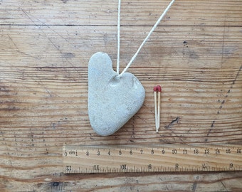 Baltic Sea Heart Stone with Hole – Natural Chicken God Rock