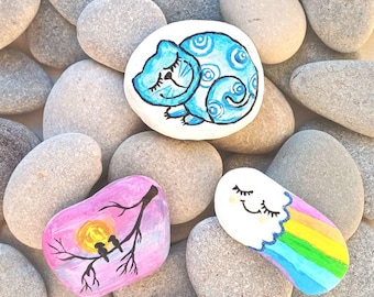 Flat Sea Stones for Painting, Arts, Crafts, Meditation (1 kg)