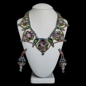 Pink Earrings and Necklace for Women Roxanne - necklace and earring jewelry set