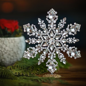 Radiant Rhinestone Christmas Star Ornament