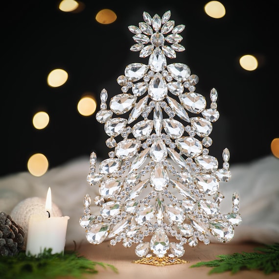 3 Adornos De Cristal Con Purpurina - Decoración Brillante Para Navidad, Bodas O Fiestas