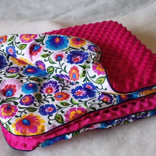 Polish Flower Baby Blanket Personalized Polish Folk Art Girl Etsy