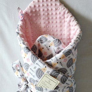 Swaddle Blanket, Baby Blanket, 3 in 1  Blanket, Newborn swaddle, Newborn blanket, Baby shower gift, Wrap blanket, Hedgehogs Blanket