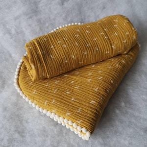 Muslin baby swaddle blanket, double gaze blanket with pillow,muslin set, Double gauze blanket, Newborn blanket, dandelion muslin blanket set
