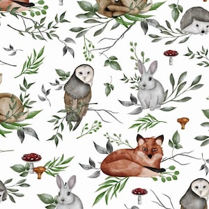 Wild animals  premium cotton Fabric, Premium Digital Print Cotton,PREMIUM Cotton Fabric animals, Width 155cm /61&quot;