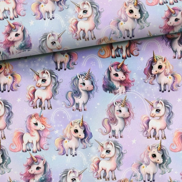 Unicorn Minky Fabric - Etsy