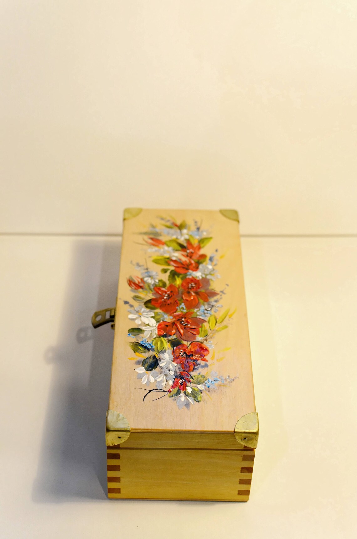 Wooden Tea Box Tea Box Wood Painted Wooden Box Box for Tea Etsy