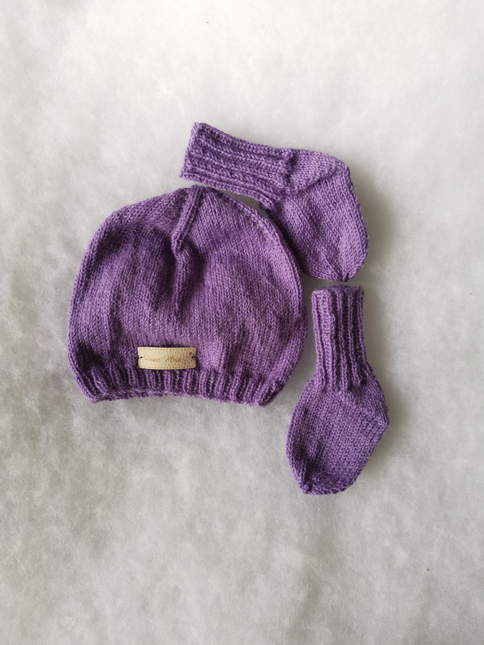 Handknit newborn hat and socks Newborn gift newborn set hat Etsy