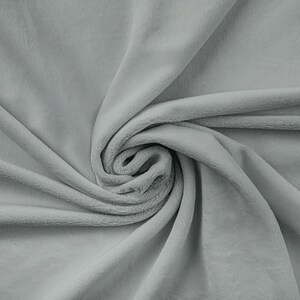 Minky polar fleece, Premium minky 380 gr solid polar,black/ white/ gray  beautiful soft plush Fabric, Width 155cm /61&quot;