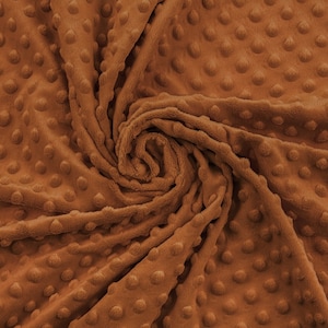 Minky DOTS polar fleece, Premium minky 380 gr solid polar,different colour  beautiful soft plush Fabric, Width 155cm /61&quot;