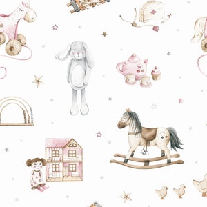 Kinderspeelgoed digitale print PREMIUM 100% katoen / jerseystof zoete speelgoedstof, zoete speelgoedkatoen voor kinderen, Breedte 155cm /61&quot; op maat gesneden / meter