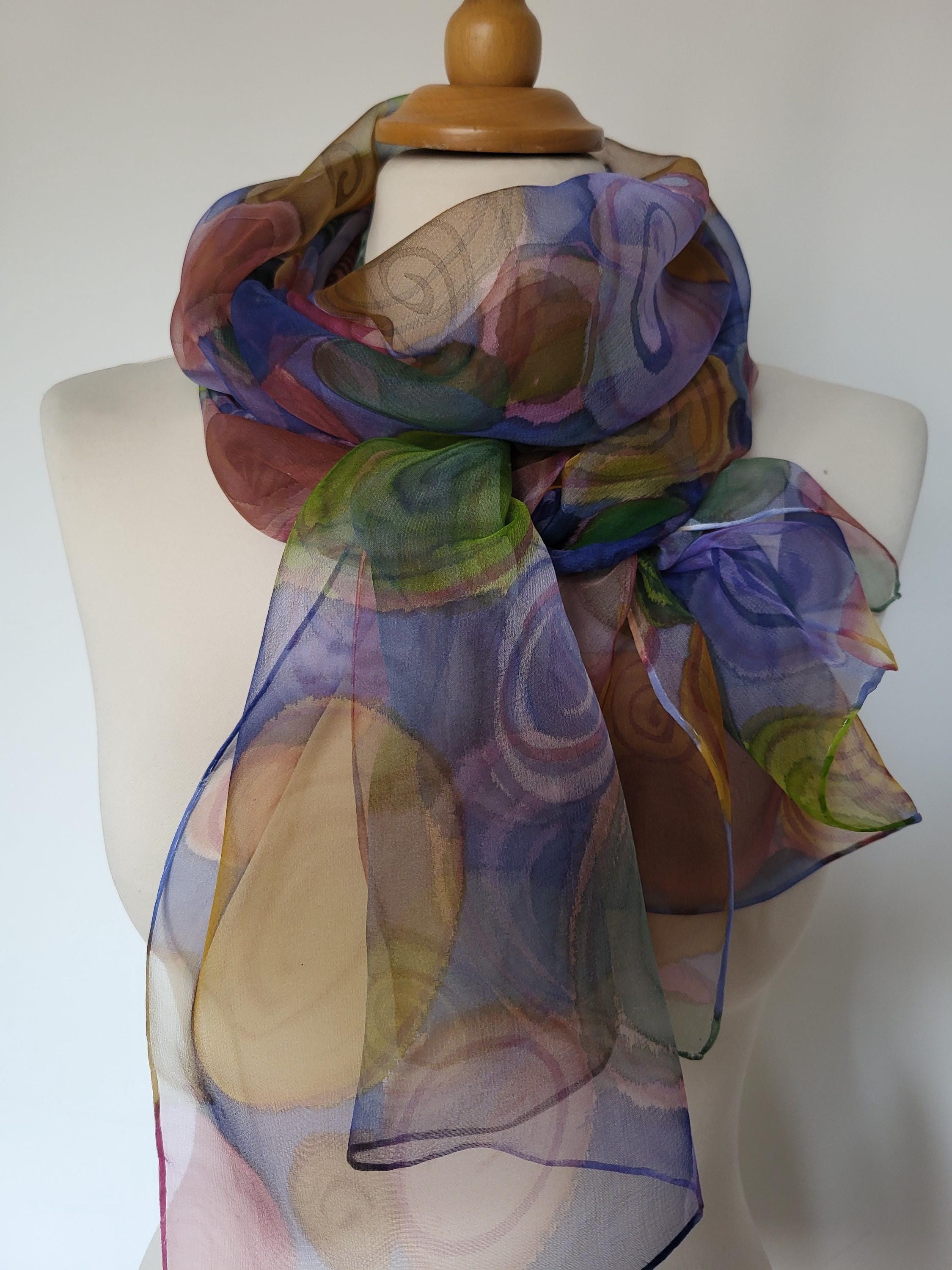 MLRUQRX Etoles Femme Châles Femme Foulard Femme Etole Mariage Mousseline De Soie Pour Femme De Pour Mariage Long Chale Vert Cadeau De Fete Des Meres