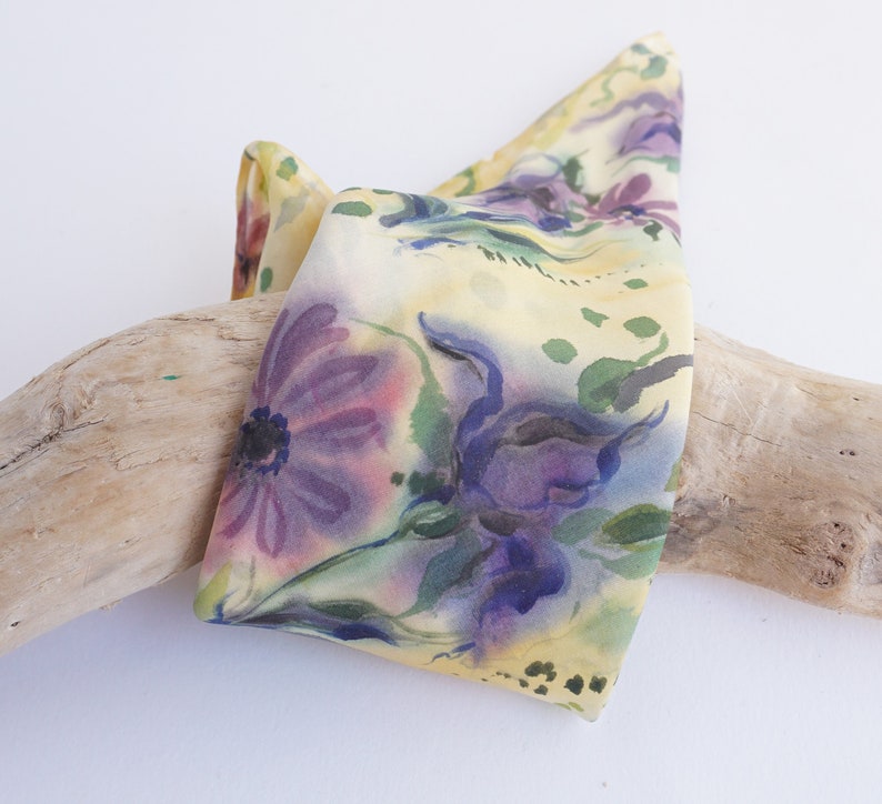 Hand-painted silk bracelet