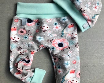 Baby Pumphose 50 56 62 68 74 80 86 92 Hafenkitz Blau Jersey handmade